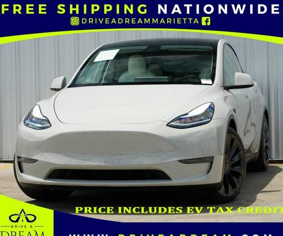 TESLA MODEL Y 2020 5YJYGDEF9LF003567 image